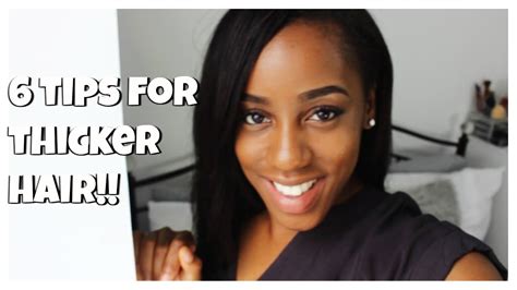 6 Quick Tips For Thicker Fuller Hair Relaxed Hair Youtube