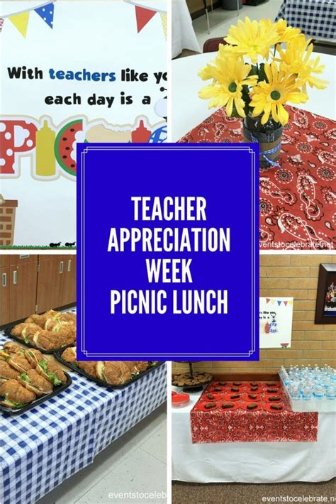 Teacher Appreciation Picnic Lunch Events To Celebrate Teacher