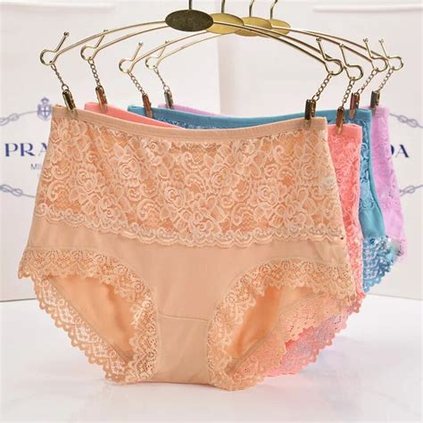 Kl1027 Top Selling Sexy Lace Underwear Bamboo Fiber Healthy Women Panty Embroidery Female Briefs