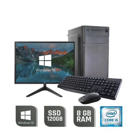 Pc Home Office Intel Core I5 360ghz Memória 8gb Ddr3 Ssd 120gb