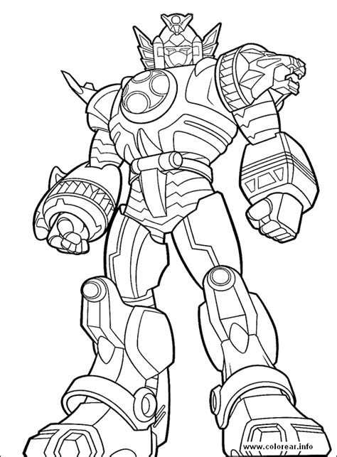 105 power rangers pictures to print and color. online printable Power Rangers Megazord coloring pages ...