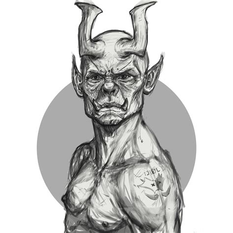 Demon Head Drawing Free Download On Clipartmag