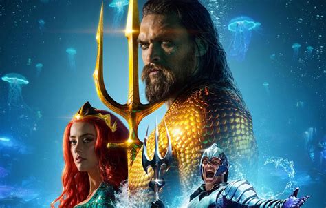 Wallpaper Sea Amber Heard Aquaman Jason Momoa Arthur Princess Mera