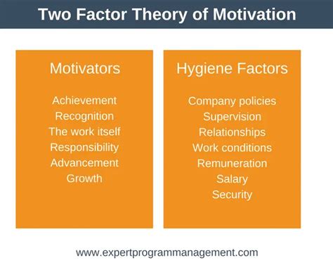 Herzberg S Motivation Theory Two Factor Theory Expert Program