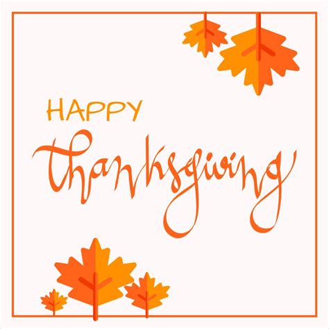 Thanksgiving Instagram Post Template Design Featuring Autumn Leafs With