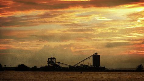 Sandusky Coal Dock Sunset Photograph By Shawna Rowe Fine Art America