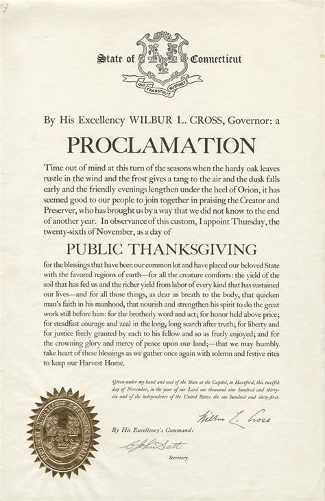 1936 Thanksgiving Proclamation Proclamation Wilbur L Cro Flickr