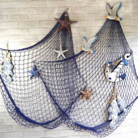 .kids bedroom decoration wall sticker sea fish home decor,material: Nautical Fishing Net Seaside Beach Themed Party DIY Sea ...