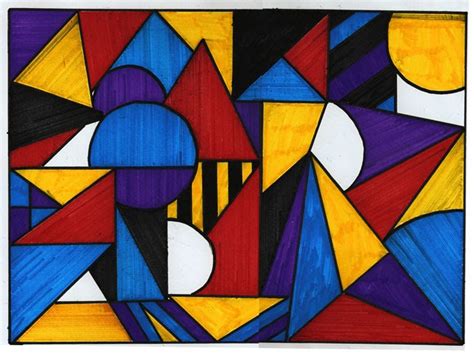 Arte Na Sala Abstrato Geométrico Mondrian