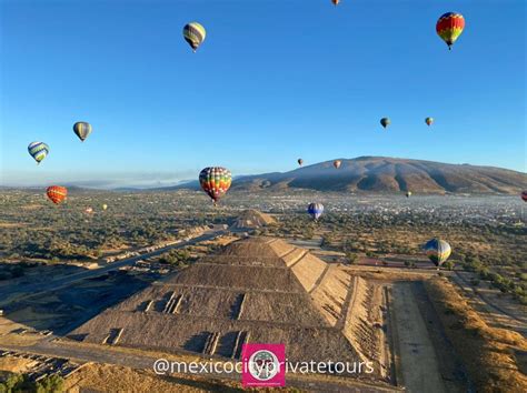 Private Hot Air Balloon Flight In Teotihuacan Private Tours From Mexico City Mexico City