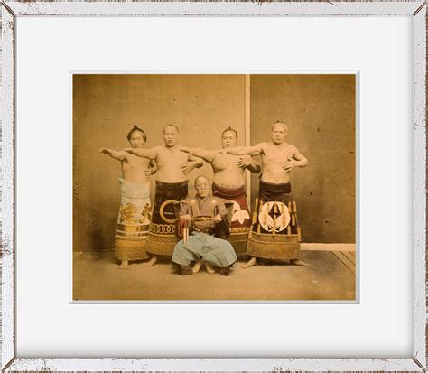 Photo Sumo Wrestlers Japan C1877 Stillfried And Andersen Size 8x10