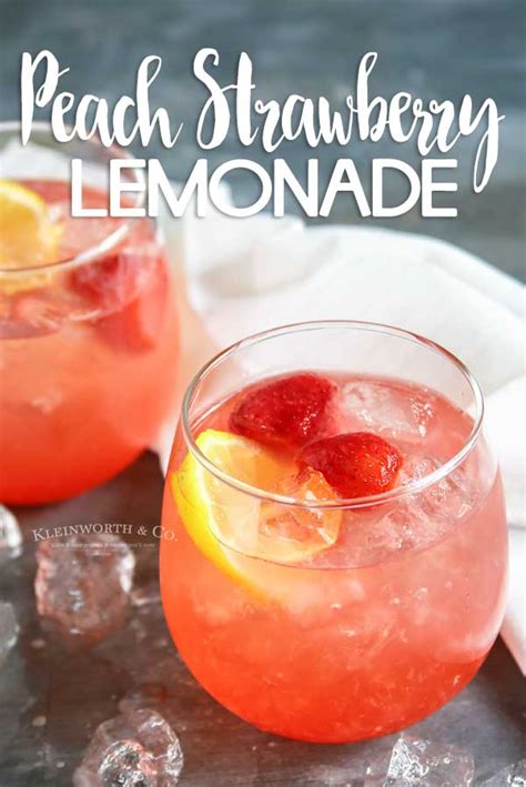 Peach Strawberry Lemonade Taste Of The Frontier