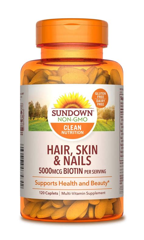 Hair Skin And Nails Vitamins By Sundown With Collagen Non Gmoˆ Free