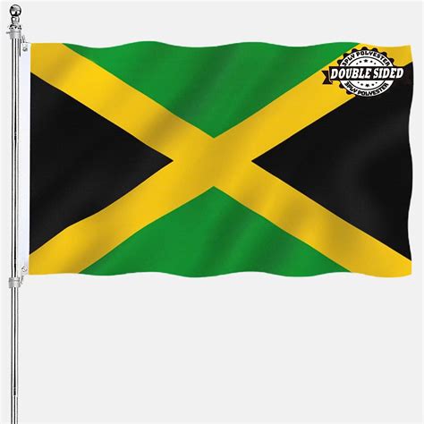 jamaica jamaican flag 3x5 double sided outdoor national flags heavy duty 3 ply