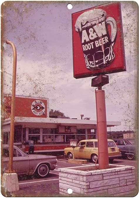 Aandw Collectibles 8 A And W Root Beer Reproduction Ad New Aluminum Metal