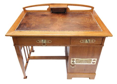 Schreibtisch tacuria in eiche optik mit bügelgestell in schwarz. VERKAUFT. Kleiner Schreibtisch - Eiche - Jugendstil - Antiquitäten - Antik - Möbel ...