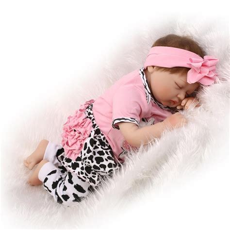 22 Reborn Doll Silicone Realistic Baby Dolls Lifelike In Cow Pattern
