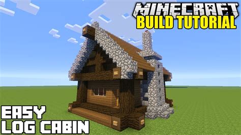 Keep warm in the winter by building this cosy log cabin in your minecraft worlds! Minecraft: How To Build A Small Log Cabin Tutorial (Easy ...