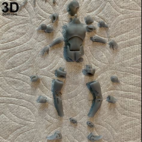 3D Printable Model: Articulated Action Figure Toy With Full Body Joints 