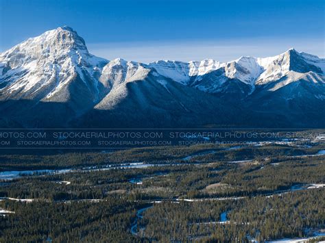 Aerial Photo Canadian Rockies