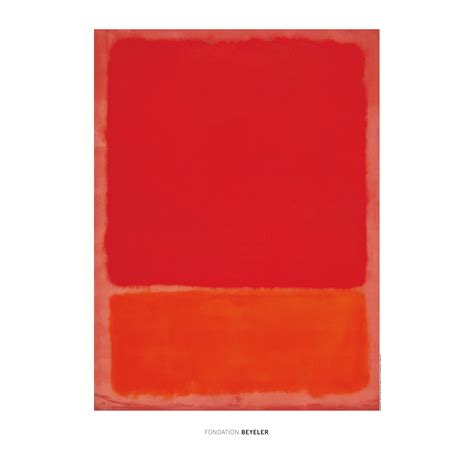 Mark Rothko Untitled Red Orange 1968 Fondation Beyeler Shop