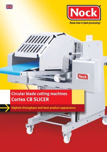 Circular Blade Cutting Machines Cortex Cb Slicer Nock Maschinenbau