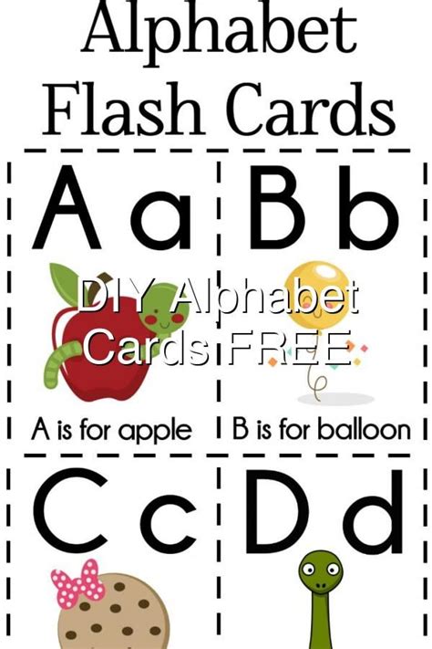 Diy Alphabet Flash Cards Free Printable Alphabet Flashcards Flash