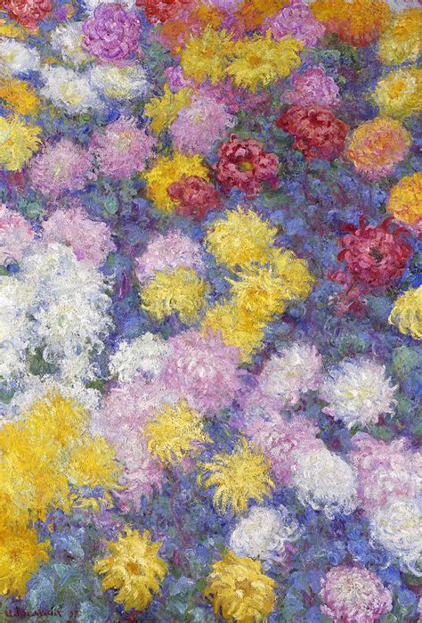 Claude Monet Chrysanthemums 1897 Painting By Arpina Shop Fine Art America