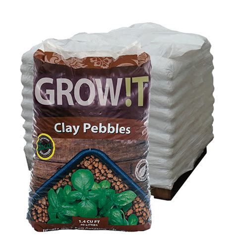 Growt Clay Pebbles 4mm 16mm Clay Pebbles And Growstones Hydroponic Grow Media Hydroponics