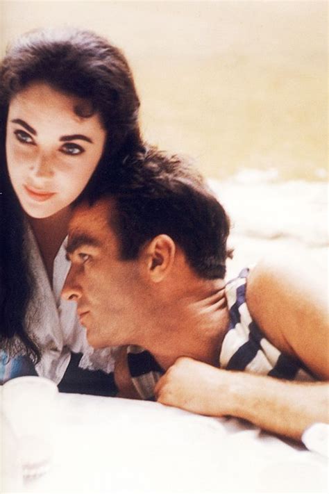 Elizabeth Taylor And Montgomery Clift On The Set Of Raintree County