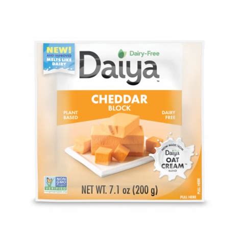 Daiya Dairy Free Medium Cheddar Style Vegan Cheese Block 7 1 Oz Fry