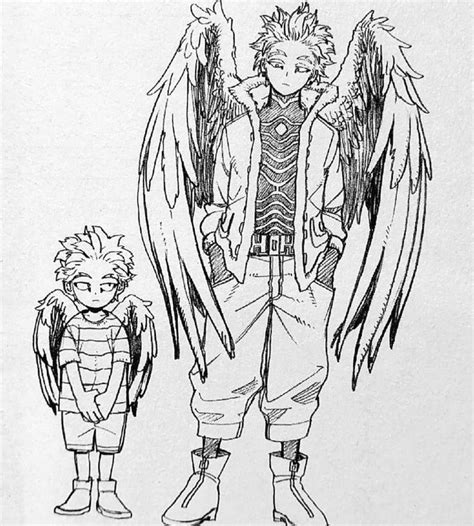 Art From Vol 31 Extras Sketches My Hero Academia Manga Hawk