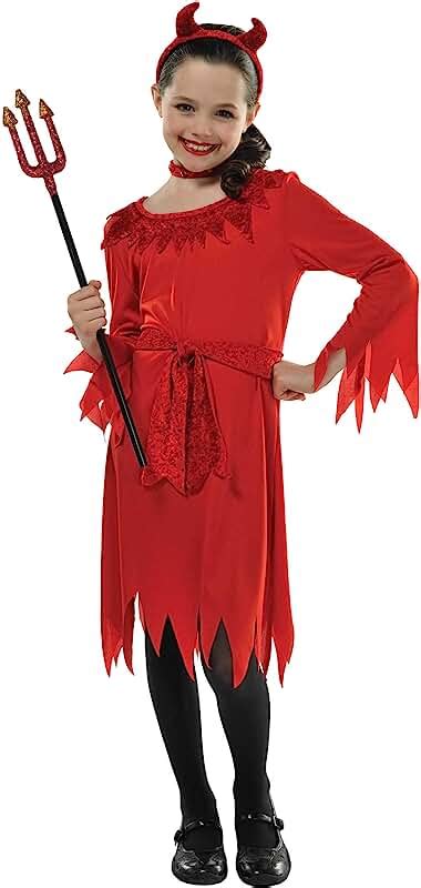 Uk Girls Devil Costume