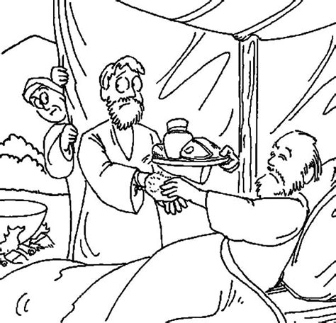 Snubberx Jacob And Esau Printable Coloring Pages