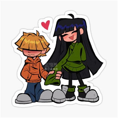 knd numbuh 3 x numbuh 4 sticker for sale by gelybean redbubble
