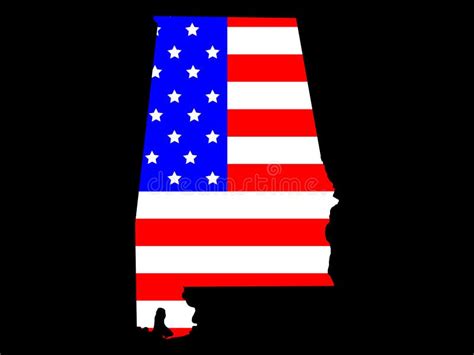 American Flag On Country Map Stock Vector Illustration Of Sign