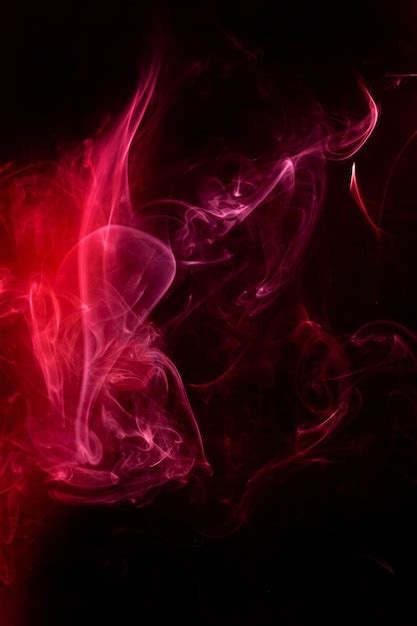 Premium Photo Red Smoke Motion On Black Background