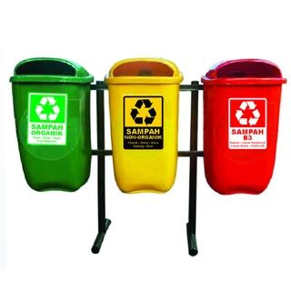 Jual Sticker Tempat Sampah Organik Non Organik Sampah Medis Stiker