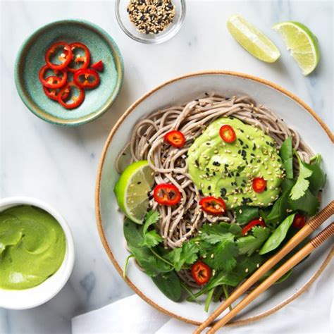 Avocado Soba Noodles Recipe Vegan Gluten Free Option