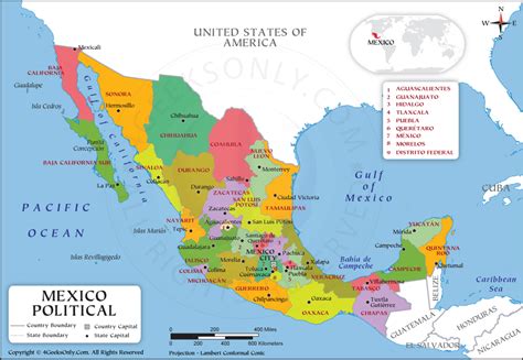 Map Of States Of Mexico With Cities Get Latest Map Update