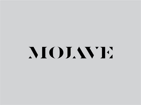 Mojave Logo Mojave Logo Lettering