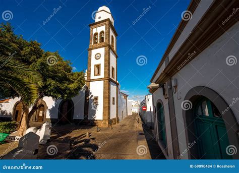 San Gines Church In Arrecife City On Lanzarote Island Stock Photo