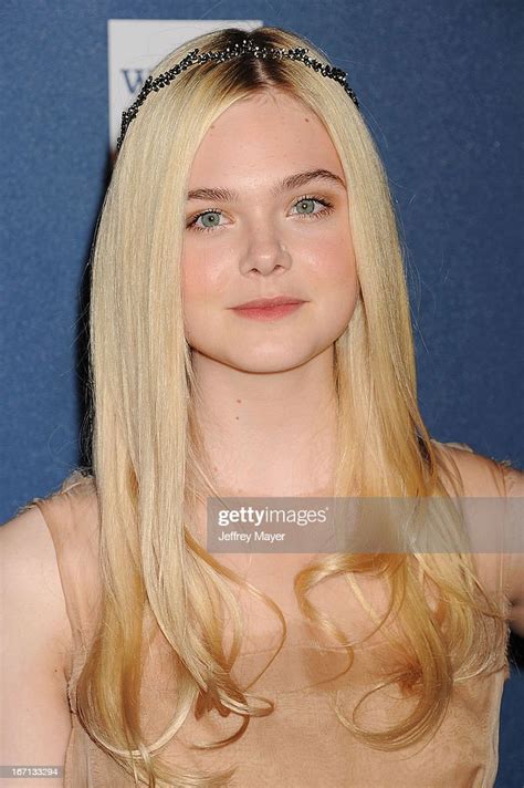 Actress Elle Fanning Arrives At The 24th Annual Glaad Media Awards At