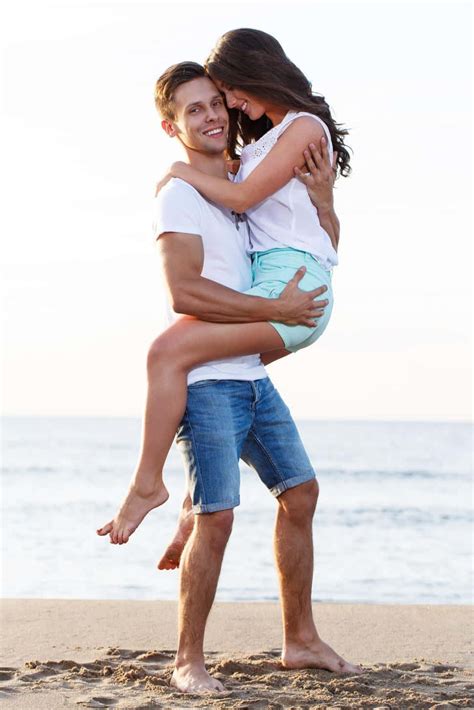 Download Smiling Couple At Beach Partner Wallpaper Wallpapers Com