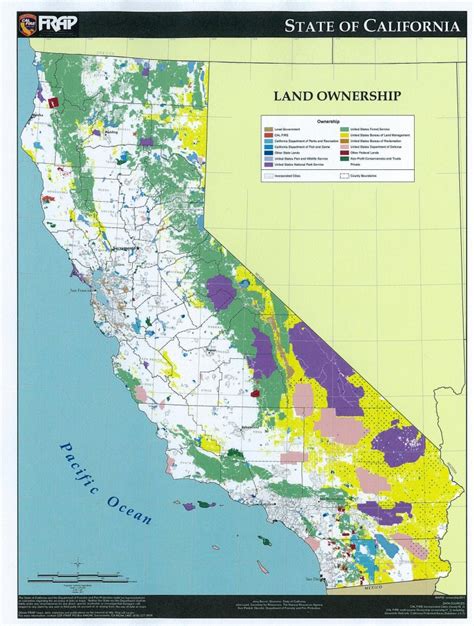 Product Detail California Land Ownership Map Printable Maps