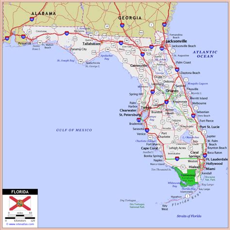 Hwy Map Of Florida Time Zone Map