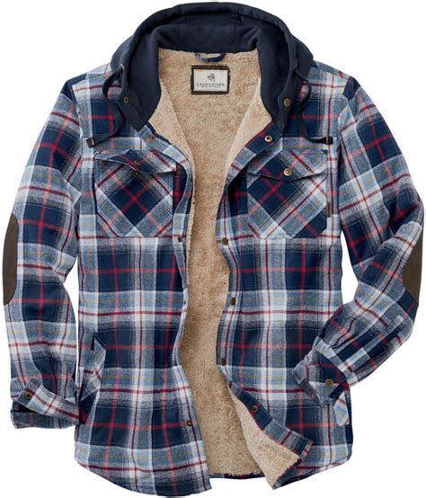 Shop Mens Camp Night Berber Lined Hooded Flannel Legendary Whitetails