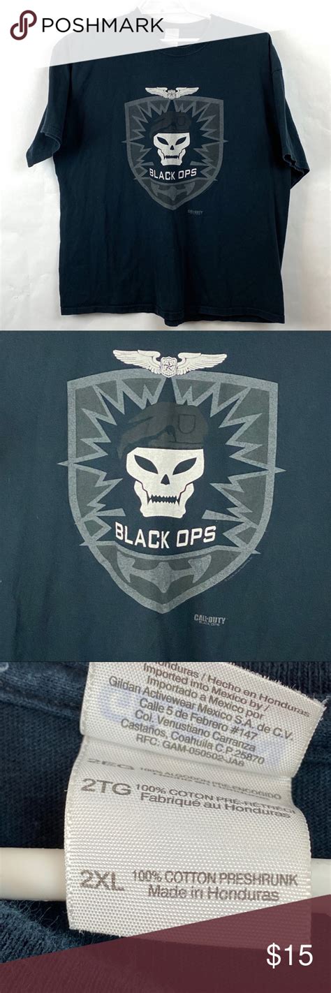 Call Of Duty Black Ops T Shirt Size Xxl In 2020 Call Of Duty Black