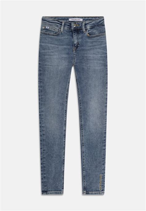 Calvin Klein Jeans Jeans Skinny Fit Mid Blue Salt Pepperblå Zalandono