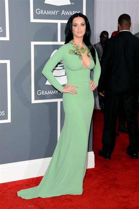 Katy Perry At The 2013 Grammy Awards Holy Form Fitting Flattering Katy Perry Dress Katy